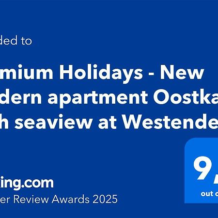 Premium Holidays - New Modern Apartment Oostkant With Seaview At Westende Middelkerke Dış mekan fotoğraf